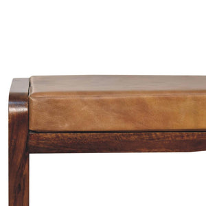 Small Buffalo Slatted Hallway Bench | Compact Entryway Seating