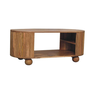 Soba Ball Open Coffee Table | Open Storage | Sculptural Ball Detail