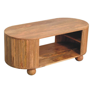 Soba Ball Open Coffee Table | Open Storage | Sculptural Ball Detail