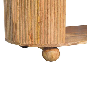 Soba Ball Open Coffee Table | Open Storage | Sculptural Ball Detail