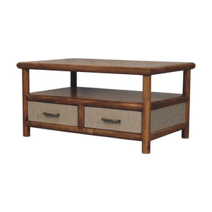 Solara Rattan Coffee Table | Natural Texture | Living Room Centrepiece