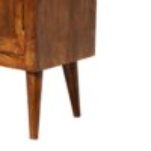 Solid Nordic Cabinet | Chestnut Finish | Scandinavian Storage