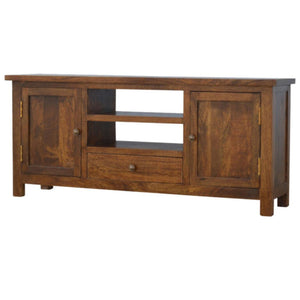 Solid Wood Media Unit | Natural Timber | TV & Entertainment Storage