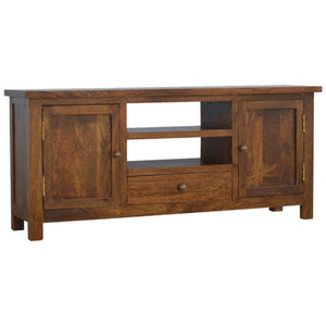 Solid Wood Media Unit | Natural Timber | TV & Entertainment Storage