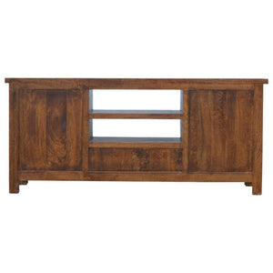 Solid Wood Media Unit | Natural Timber | TV & Entertainment Storage