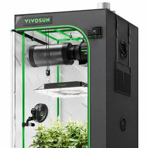 Space-Saving PRO Grow Tent Package | 2.3x2.3 ft | 180W Tunable LED