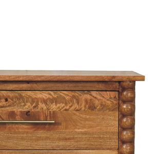 Spindle 3-Drawer Chest | Classic Detail | Practical Bedroom Storage