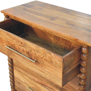 Spindle 3-Drawer Chest | Classic Detail | Practical Bedroom Storage