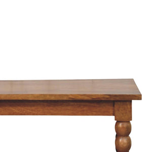 Spindle Coffee Table | Open Shelf Living Room Storage