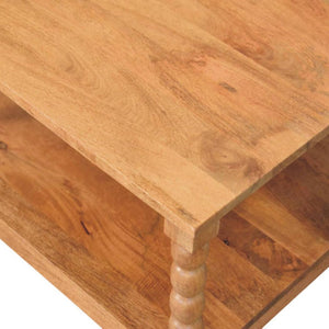 Spindle Golden Teak Coffee Table | Spindle Detailing | Living Room Furniture