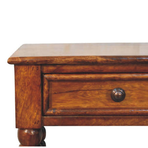Spindle One-Drawer Side Table | Textured Accent Furniture