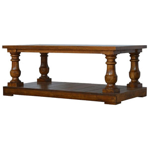 Square Turned Country Coffee Table | Classic Design | Living Room Centrepiece