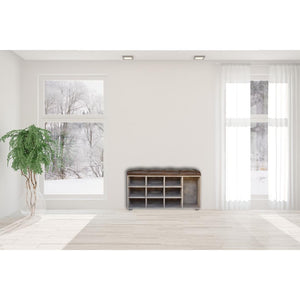 Stone Open Storage Bench