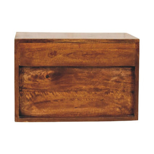 Sunburst Wall-Mounted Bedside Table | Floating Storage | Textured Design