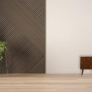 Sunrise Door Bedside Table | Solid Mango Wood | Chestnut Finish | Compact Storage