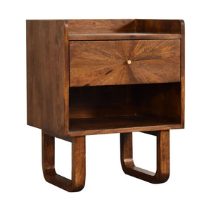 Sunrise Open Bedside Table | Chestnut Finish | Open Bedroom Storage