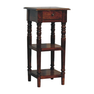 Tall Turned-Leg Side Table | Classic Narrow Accent Table