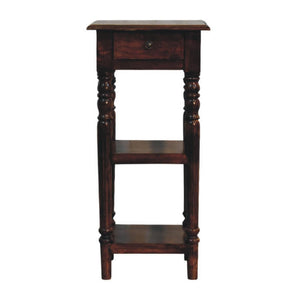 Tall Turned-Leg Side Table | Classic Narrow Accent Table