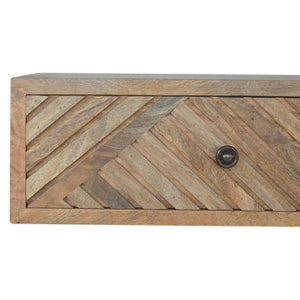 Taupe Floral Bone Inlay Console Table | Solid Mango Wood | Handcrafted Hallway Furniture