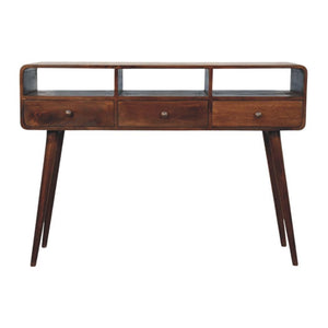 Three Drawer Console Table | Hallway Storage | Streamlined Design