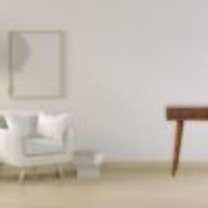 Tile Carved Console Table | Solid Mango Wood | Chestnut Finish | Hallway Storage