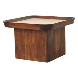 Travertine-Top Tray Coffee Table | Stone Living Room Centrepiece