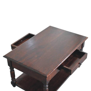 Turned Legs Cherry Console Table | Warm Timber Hallway Table | Classic Entryway Furniture