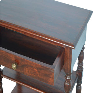 Turned Occasional Table | Solid Wood | Artisan Side Table