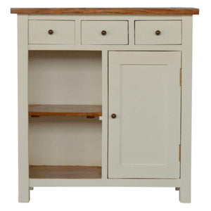 Two-Tone Kitchen Storage Unit | 3 Drawers | Mango & Acacia Wood