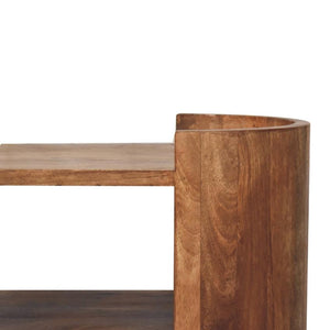 Valencia Sculpted Bedside | Solid Wood Nightstand with Curved Detail