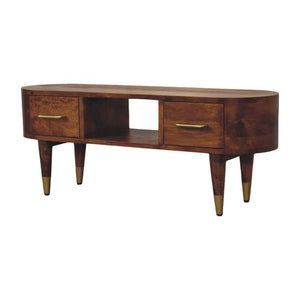 Valenza Media Unit | Solid Wood TV Cabinet with Storage