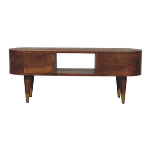 Valenza Media Unit | Solid Wood TV Cabinet with Storage