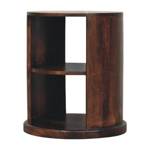 Ventura Side Table | Solid Mango Wood | Sculptural Base | Modern Living Room Accent