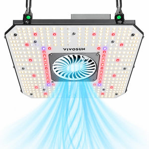 VIVOSUN AeroLight 120W LED Grow Light | Tunable Full Spectrum, Integrated Circulation Fan, GrowHub Compatible & 2x2 ft Coverage