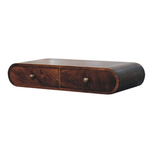 Wall-Mounted Console | Solid Mango Wood | California Walnut Finish
