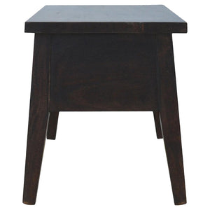 Walnut Hallway Storage Bench | Solid Mango Wood | Walnut Finish | Entryway Seating & Storage
