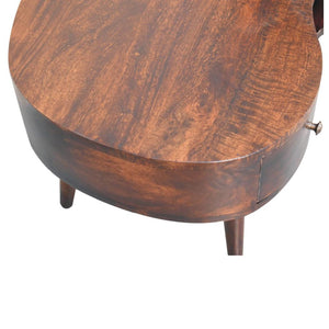 Wave Coffee Table | Walnut Finish | Sculptural Living Room Design