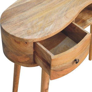 Wave Writing Desk | Oak Finish | Curved Home Office Design