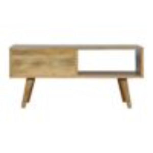 White Sliding Media Unit | Sliding Storage | Contemporary TV Unit
