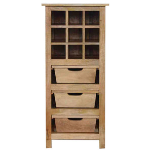 Wine Cabinet | Bottle & Glassware Storage | Compact Home Bar Furniture