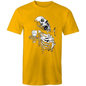 Men's Funky Drinking Skeleton T-shirt