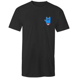 Men's Long Styled Rock Monster Pocket T-shirt