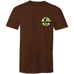 Men's Rasta Coloured Space Ship Pocket Print T-shirt