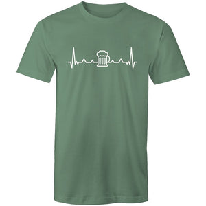 Men's Beer Heart Beat T-shirt