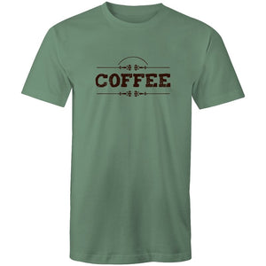 Men's Coffee Lettering T-shirt