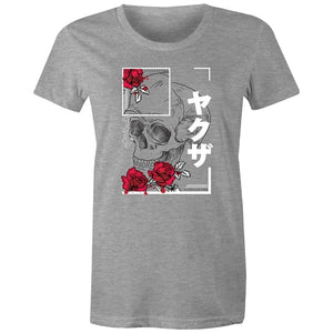 Women's Japanese Styled Skull T-shirt