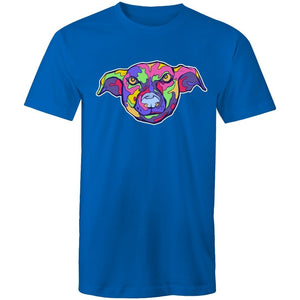Men's Trippy Multi-Colour Dog T-shirt