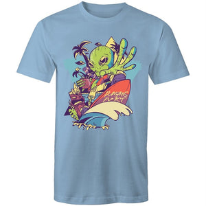 Men's Cool Surfing Alien T-shirt