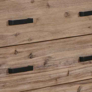 Solid Acacia Tallboy With 5 Storage Drawers