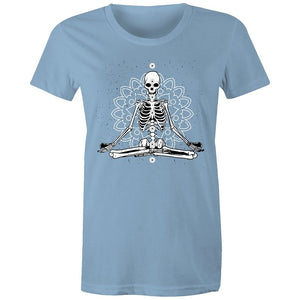 Women's Meditating Skeleton T-shirt